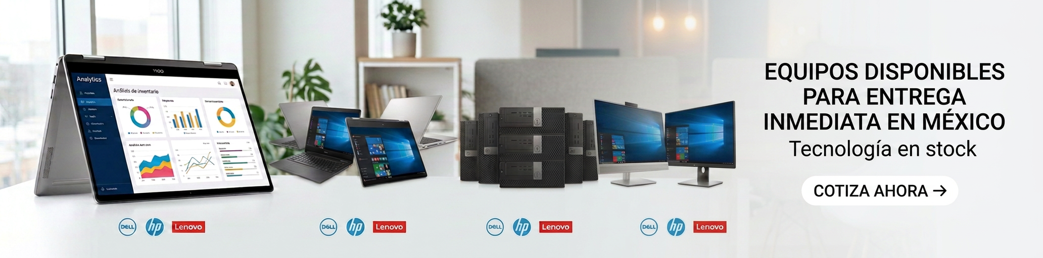 Equipos disponibles para entrega inmediata en México: cotiza ahora en Megabyte XT