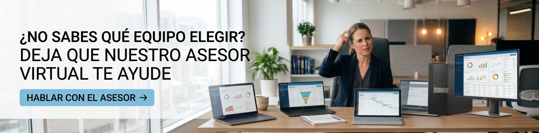 Deja que nuestro asesor virtual te ayude a elegir el equipo ideal en Megabyte XT